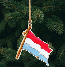 Hand Painted Dutch Flag Ornament