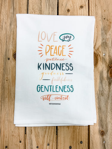 Fruits Of The Spirit flour sack towel