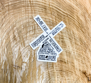 OC windmill sticker