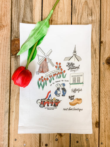 Tulip Festival Highlight Flour Sack Towel