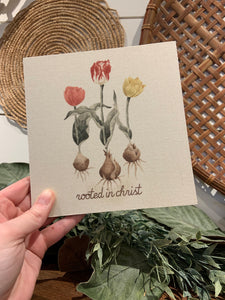 Rooted in Christ mini canvas
